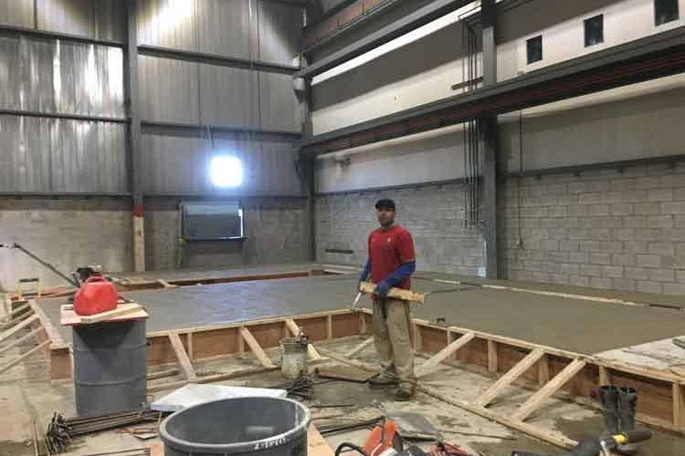 Concrete-machine-base