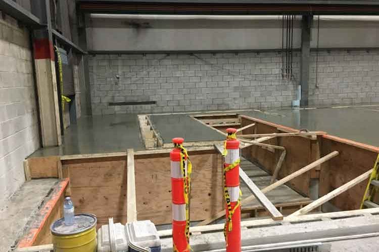 Machine base concrete Cambridge